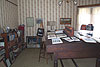 Old work area with table and books