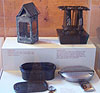 Antique Lamps and cookware