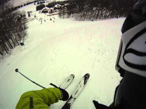 Holiday Valley, New York The Wall GoPro HD camera Skiers' point of view
