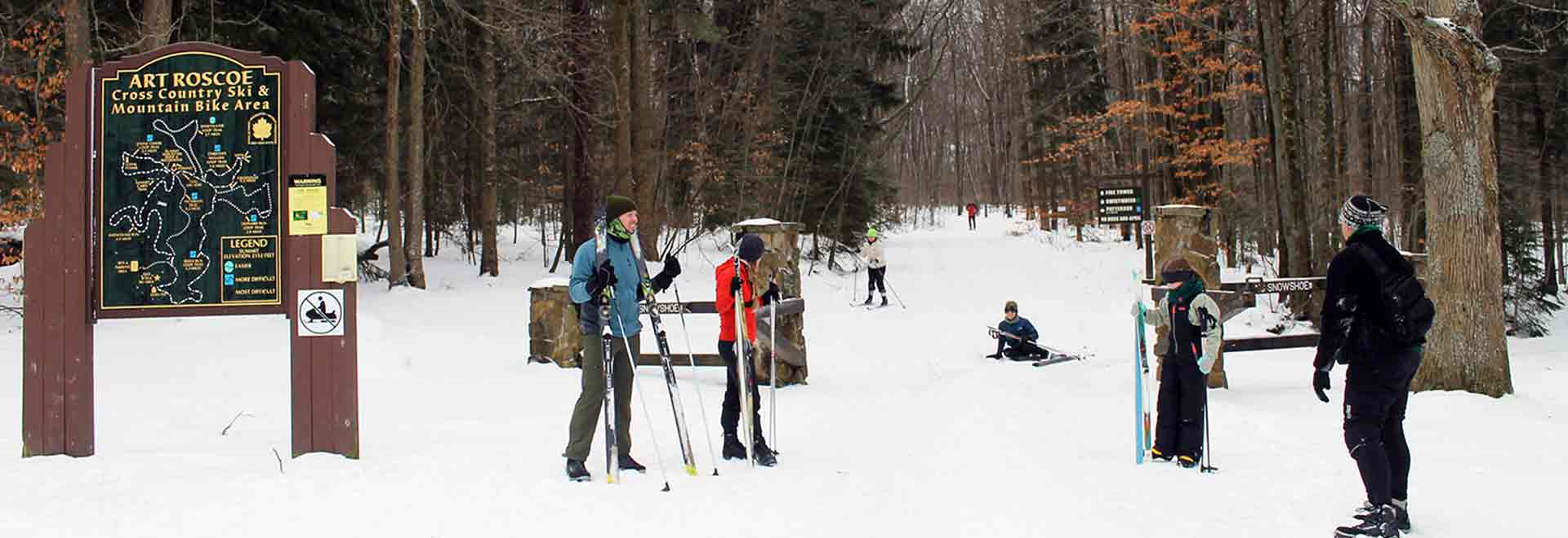 Cross Country Skiing at the Art Roscoe Area at Allegany State Park